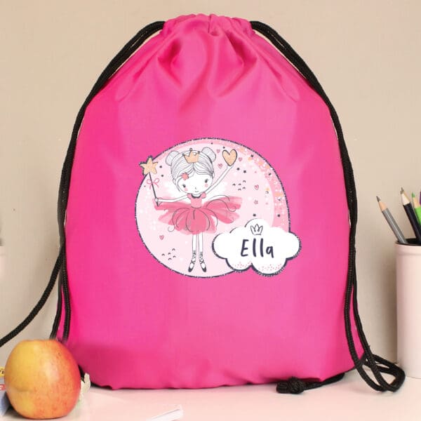 Personalised Fairy Pink Kit Bag