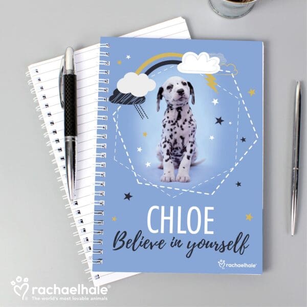 Personalised Rachael Hale Dalmatian A5 Notebook