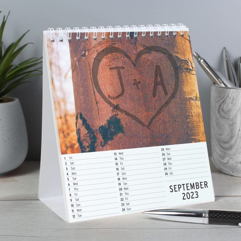 Personalised Couples Desk Calendar