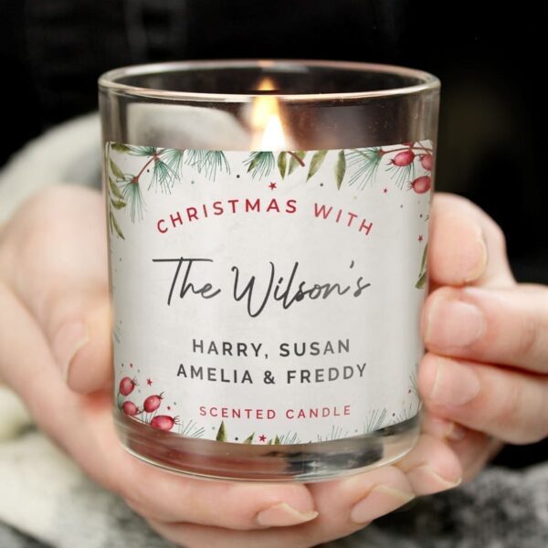 Personalised Christmas With... Scented Jar Candle 17 Personalised Christmas With... Scented Jar Candle