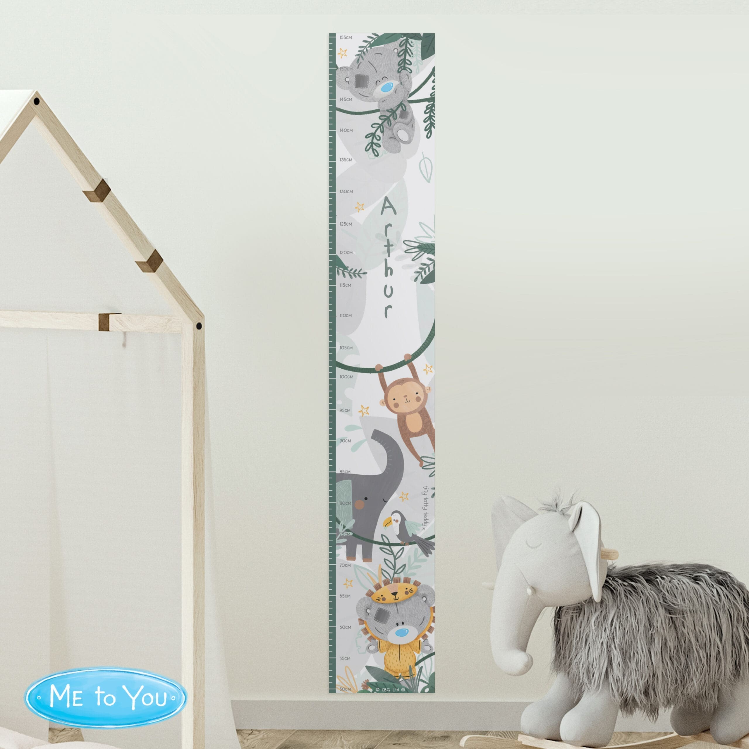 Personalised Tiny Tatty Teddy Wild One Height Chart 2 Personalised Tiny Tatty Teddy Wild One Height Chart