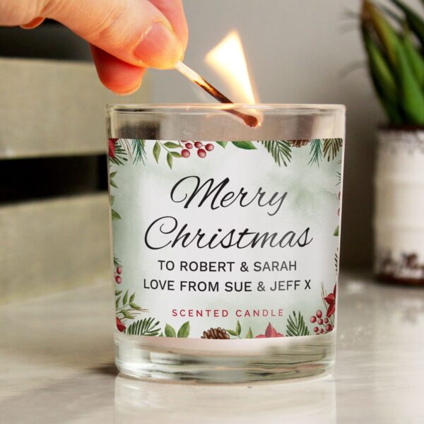 Personalised Christmas Scented Jar Candle 14 Personalised Christmas Scented Jar Candle