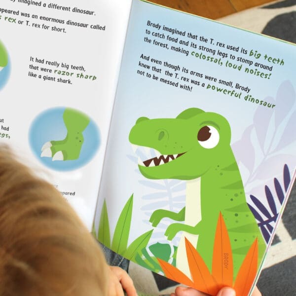 Personalised Dinosaur Adventure Story Book