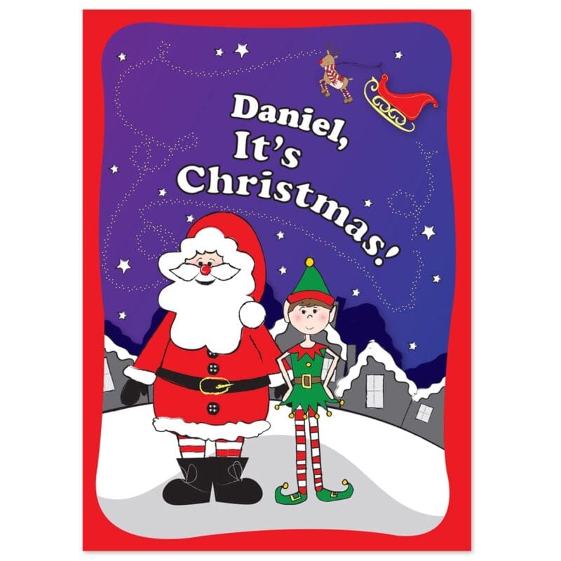 Personalised Its Christmas Elf Story Book