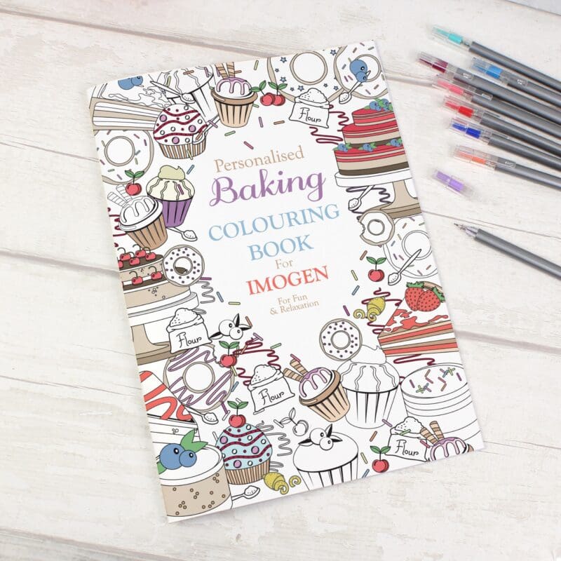 Personalised Baking Colouring Book