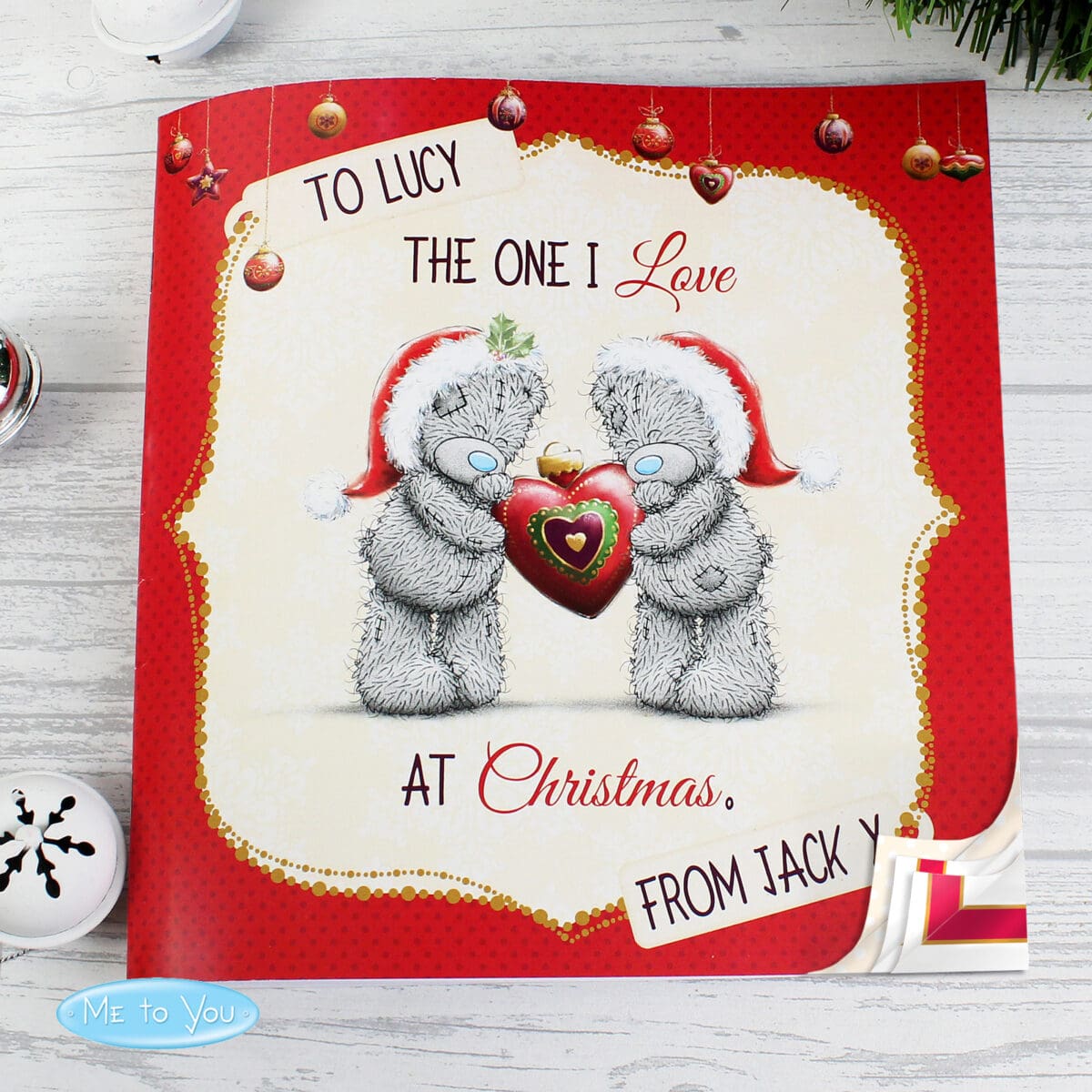 Personalised Me to You The One I Love at Christmas Book