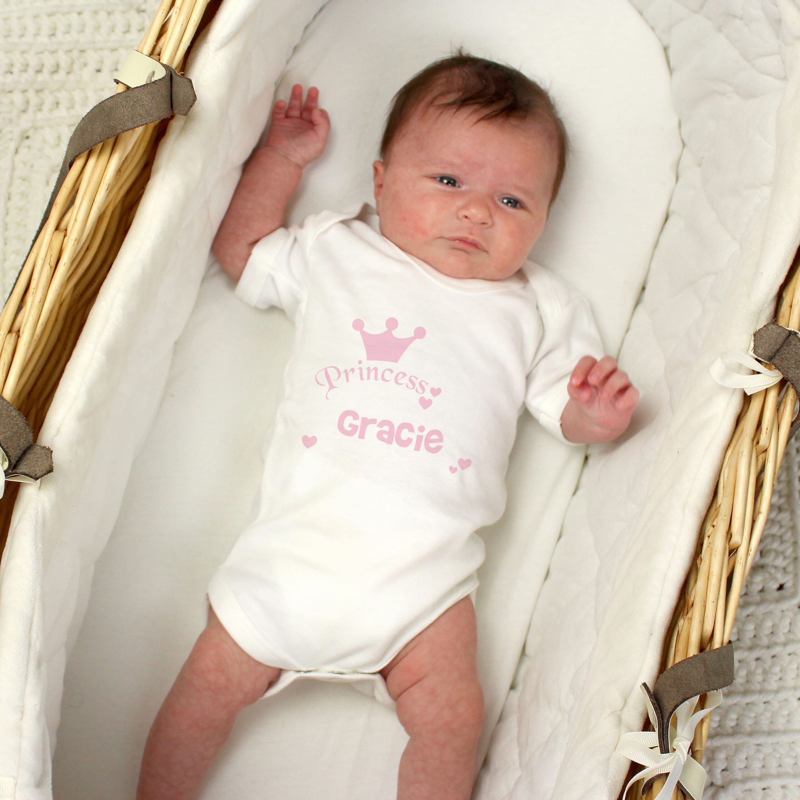 Personalised Princess Baby Vest