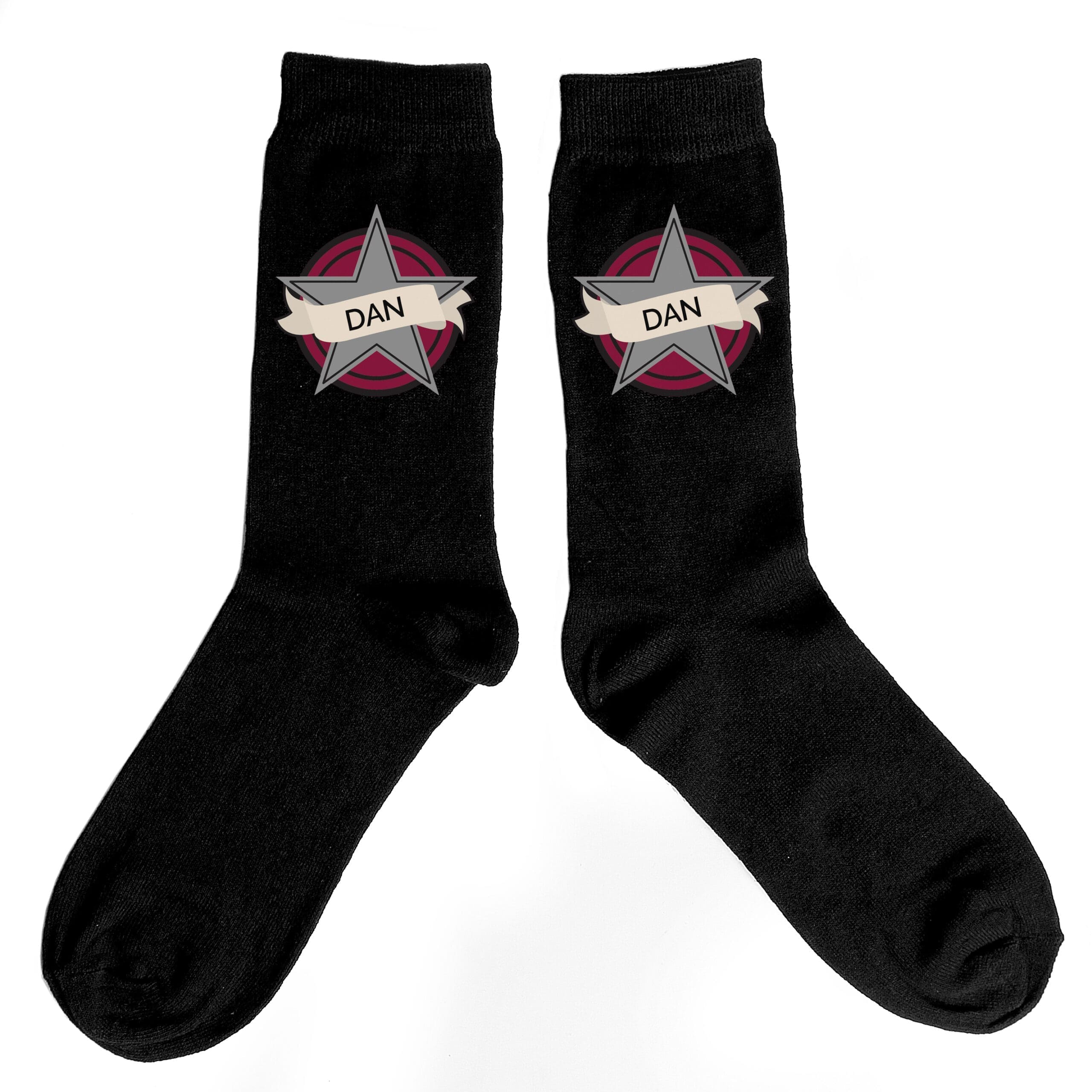 Personalised Star Men's Socks 2 Personalised Star Men's Socks