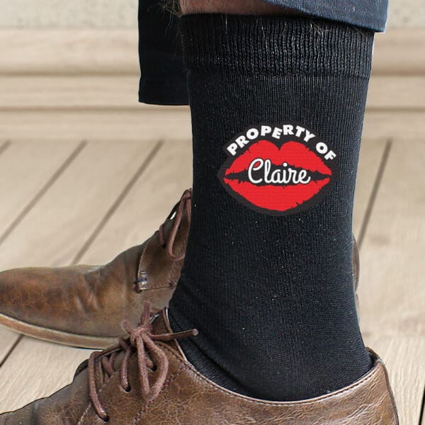 Personalised Property Of Mens Socks 3 Personalised Property Of Mens Socks