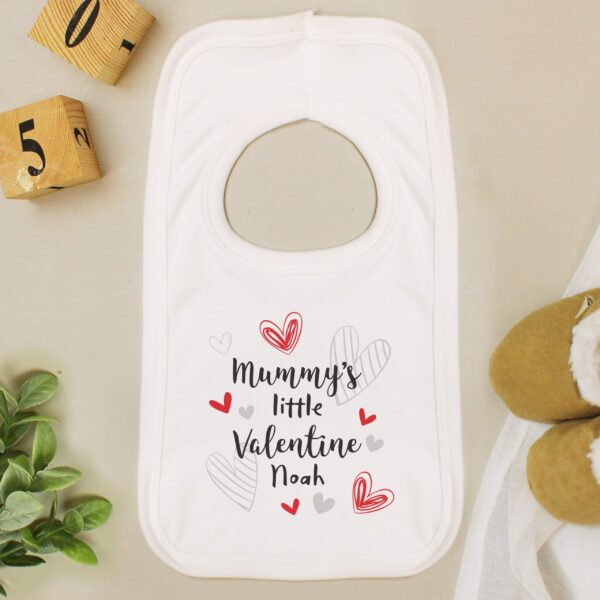 Personalised Little Valentine Baby Bib 1 Personalised Little Valentine Baby Bib