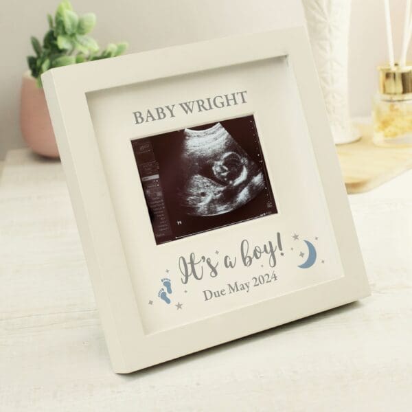 Personalised 'It's A Boy' Baby Scan Frame