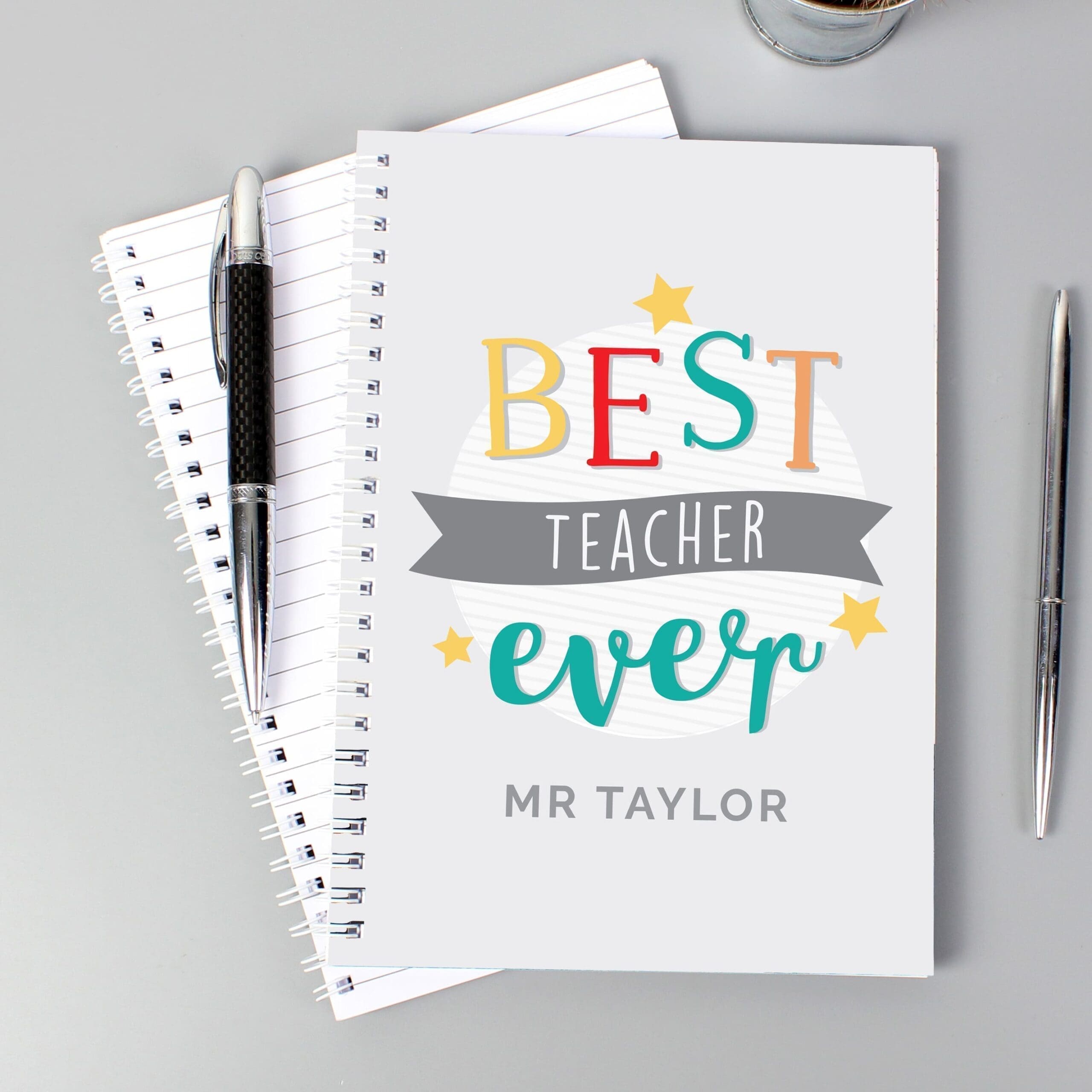 Personalised 'Best Teacher Ever' A5 Notebook 6 Personalised 'Best Teacher Ever' A5 Notebook