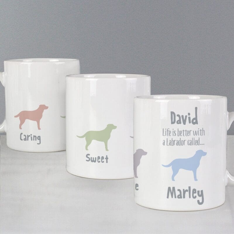 Personalised Labrador Dog Breed Mug
