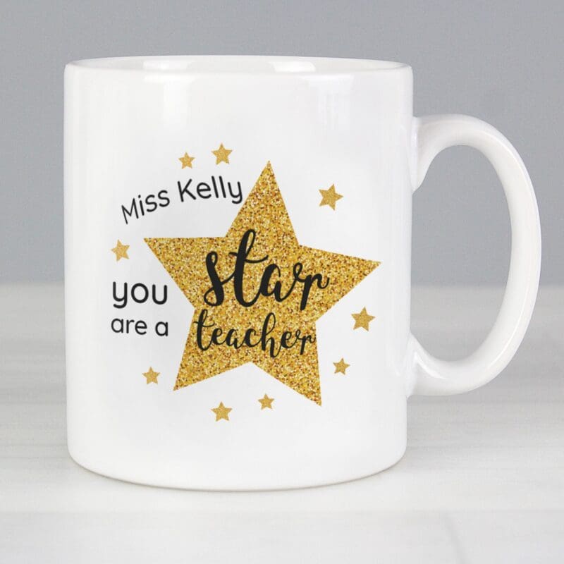 Personalised Star Teacher's Mug
