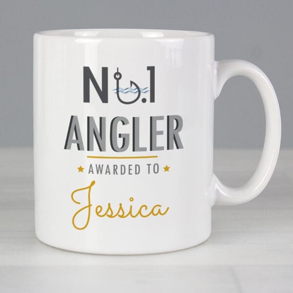 Personalised No.1 Angler Mug