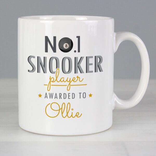 Personalised No.1 Snooker Player Mug