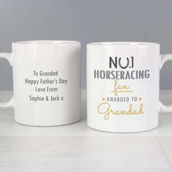 Personalised No.1 Horseracing Fan Mug