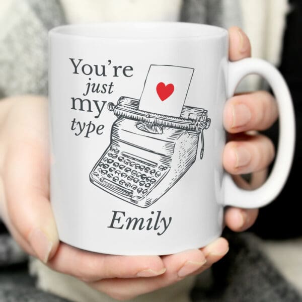 Personalised Just My Type Valentines Mug 31 Personalised Just My Type Valentines Mug