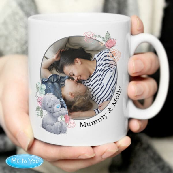 Personalised Me To You Floral Photo Upload Mug