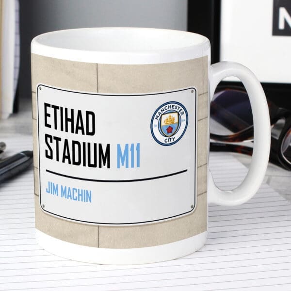 Manchester City FC Street Sign Mug