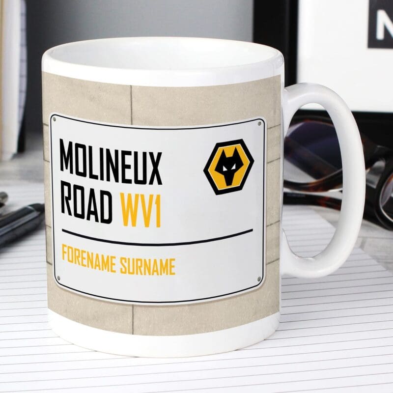 Wolves Street Sign Mug