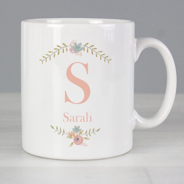 Personalised Floral Bouquet Mug 36 Personalised Floral Bouquet Mug
