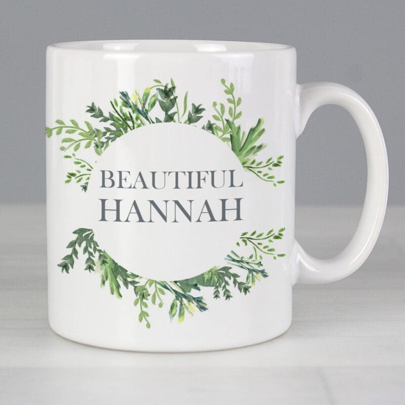 Personalised Botanical Mug