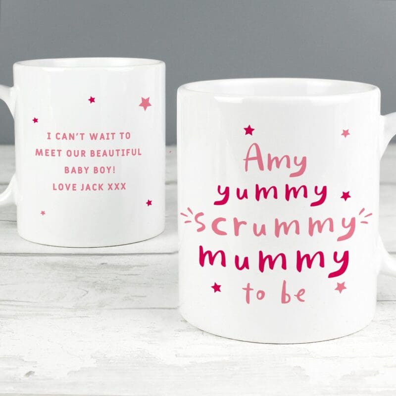 Personalised Yummy Scrummy Mummy To Be Mug