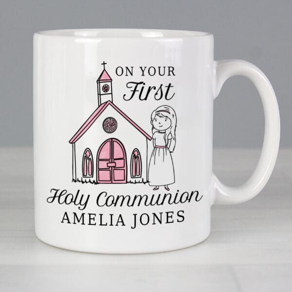 Personalised Girls First Holy Communion Mug 28 Personalised Girls First Holy Communion Mug