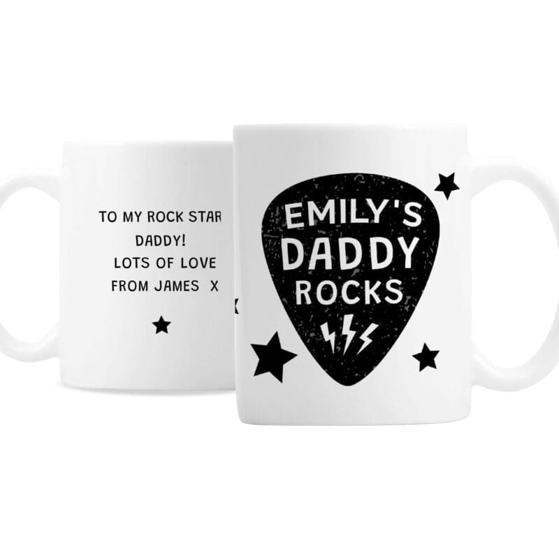 Personalised Daddy Rocks Mug
