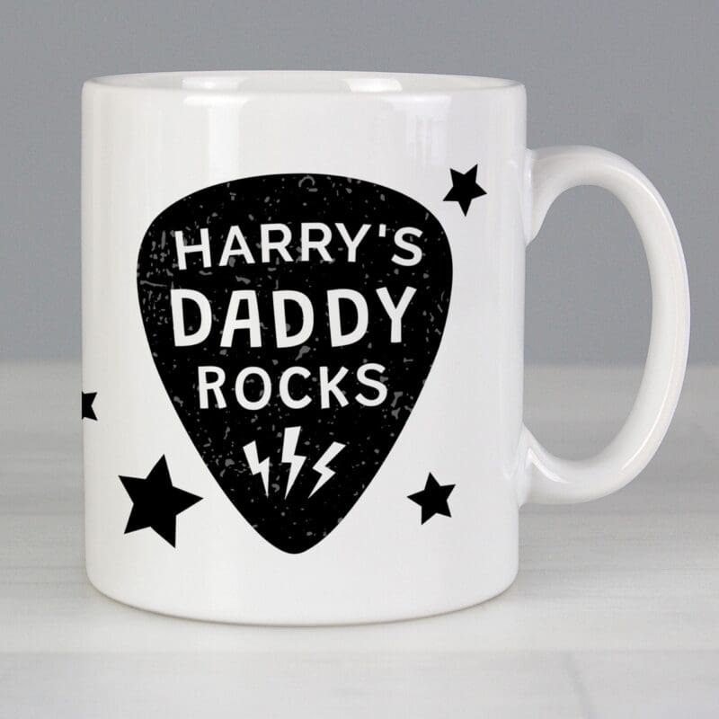 Personalised Daddy Rocks Mug