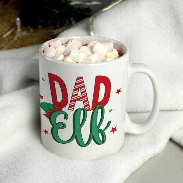 Personalised Dad Elf Mug