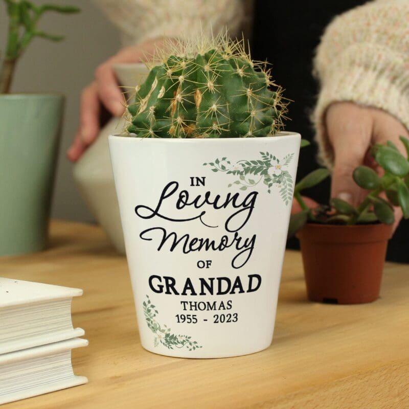 Personalised In Loving Memory Plant Pot