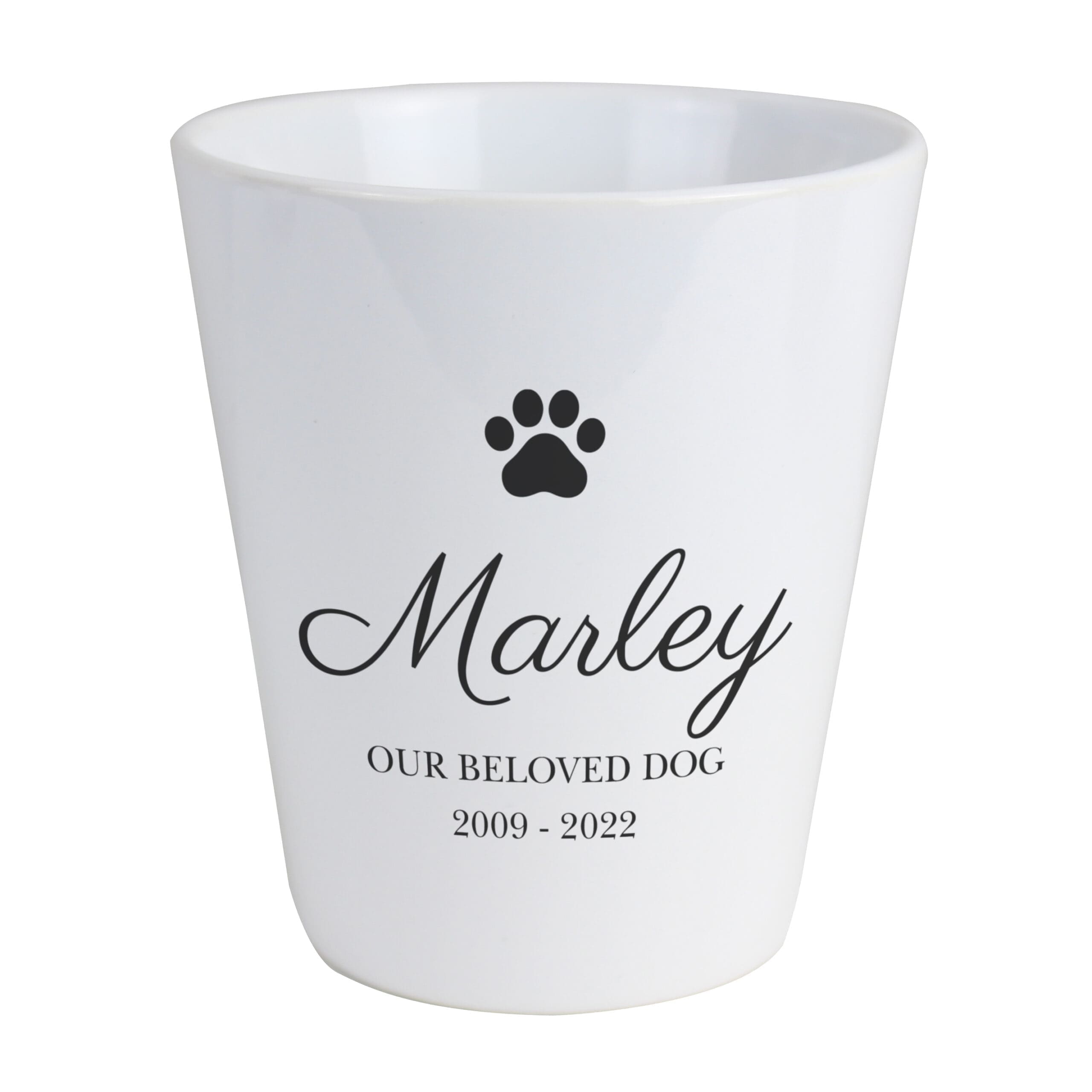 Personalised Paw Print Plant Pot 4 Personalised Paw Print Plant Pot