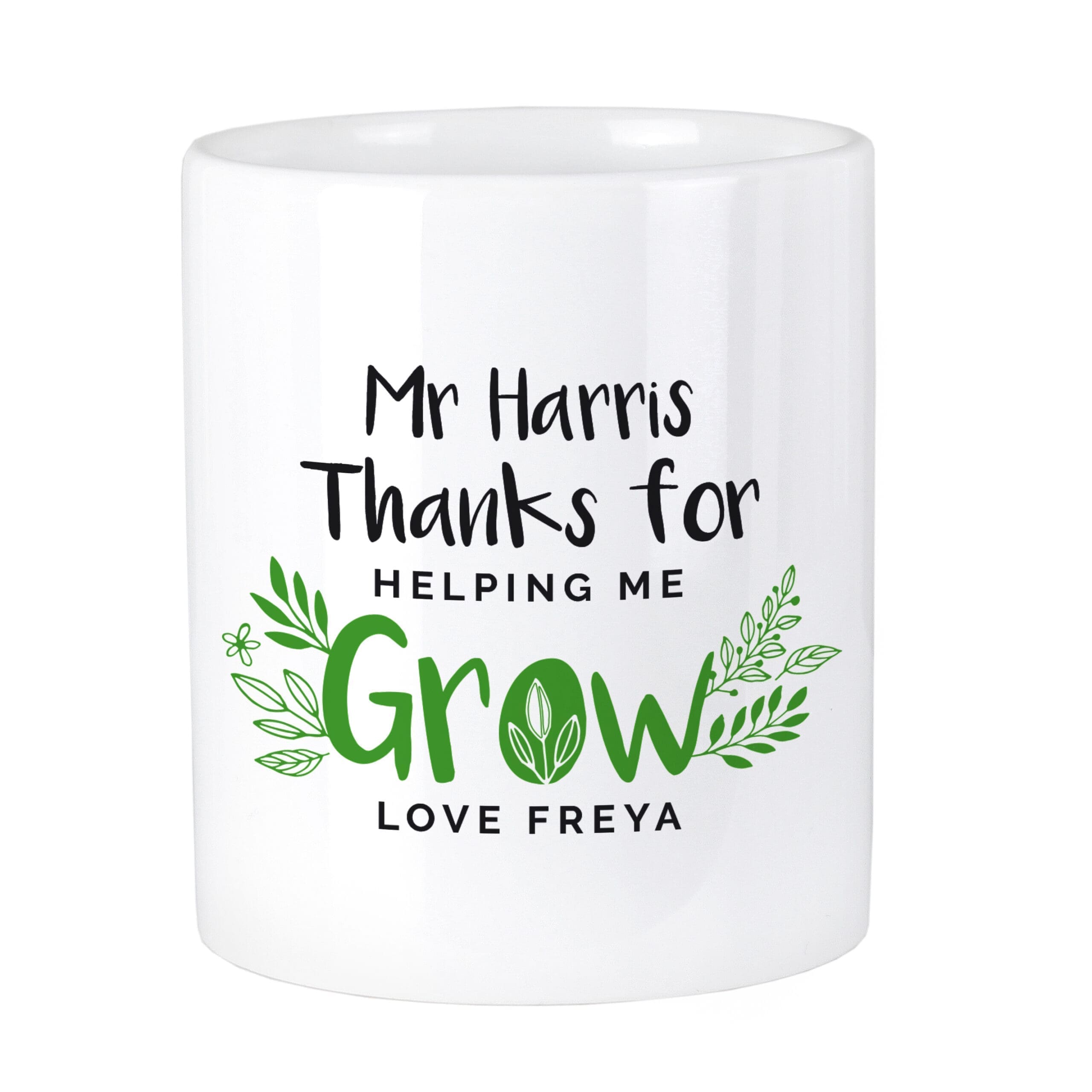 Personalised Thanks For Helping Me Grow Ceramic Storage Pot 4 Personalised Thanks For Helping Me Grow Ceramic Storage Pot