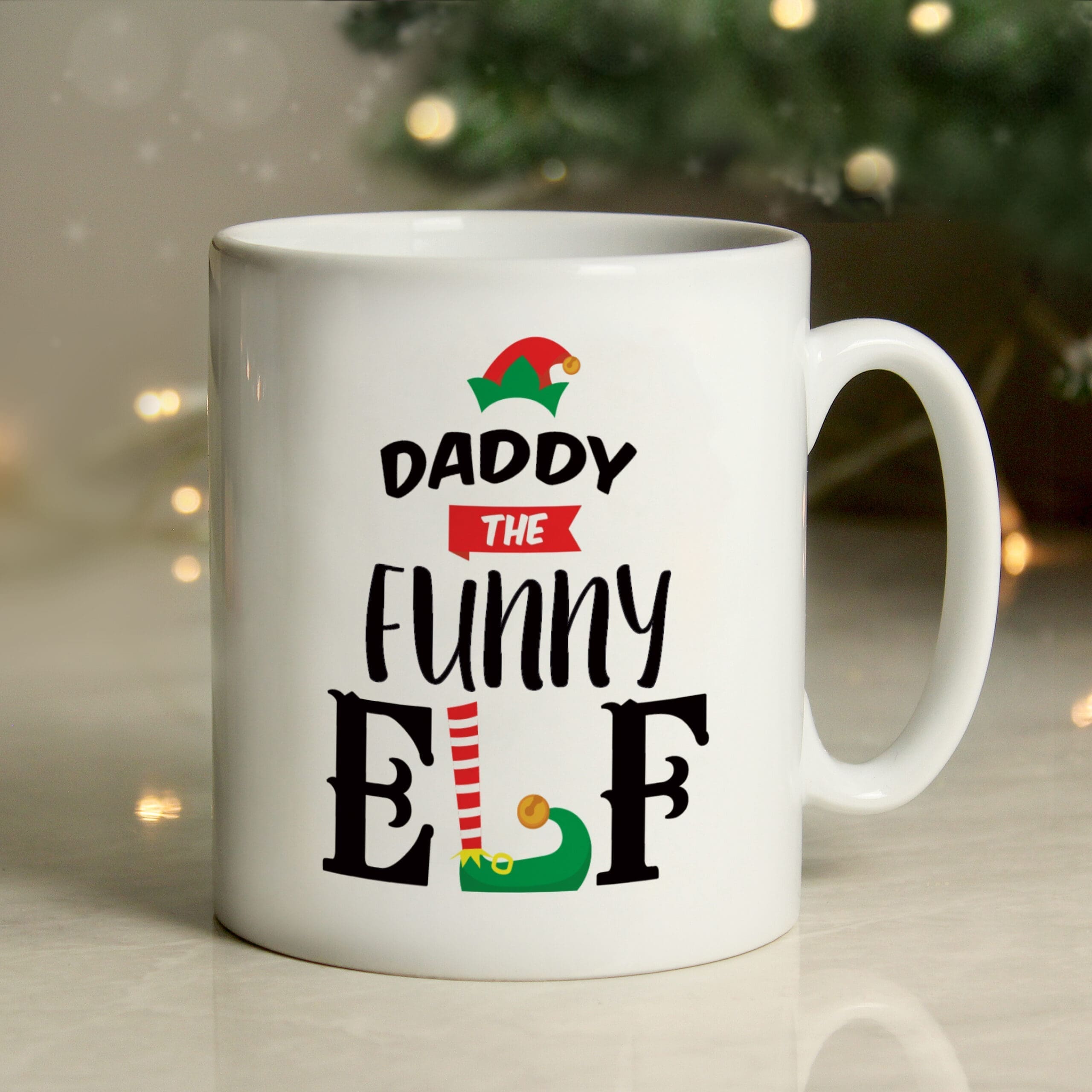 Personalised Elf Christmas Mug 6 Personalised Elf Christmas Mug