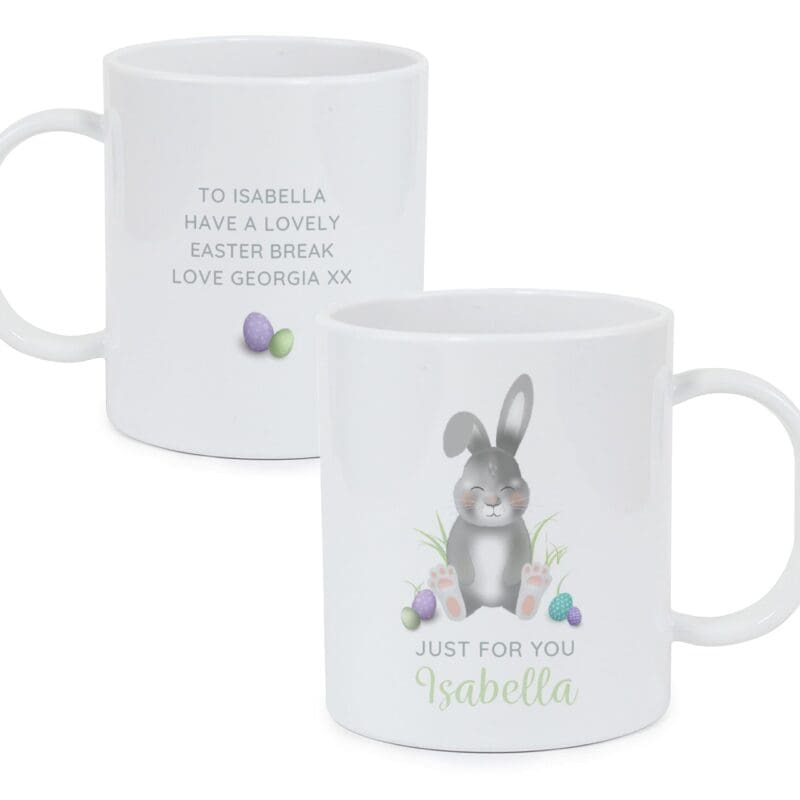 Personalised Easter Bunny Plastic Mug