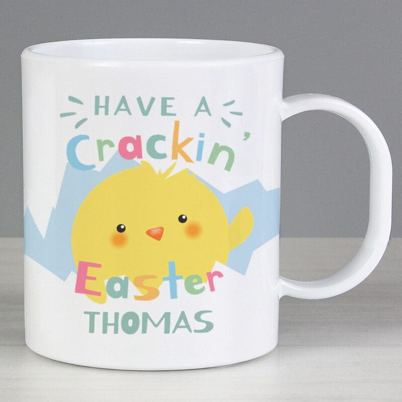 Personalised Have A Cracking Easter Plastic Mug