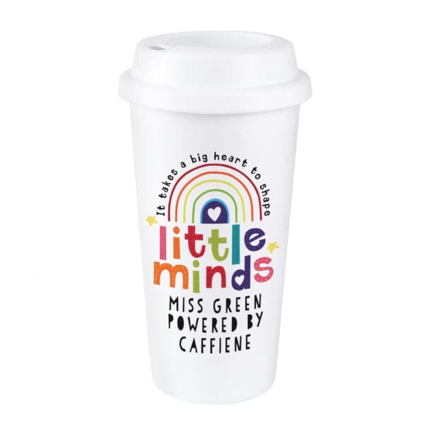 Personalised Shape Little Minds Travel Mug