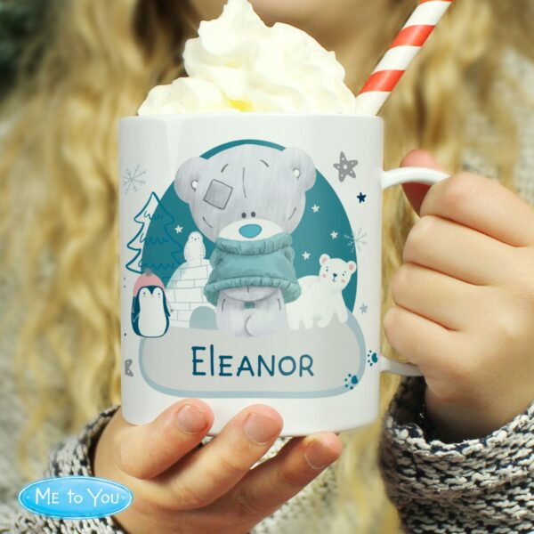 Personalised Winter Explorer Tiny Tatty Teddy Plastic Mug 30 Personalised Winter Explorer Tiny Tatty Teddy Plastic Mug