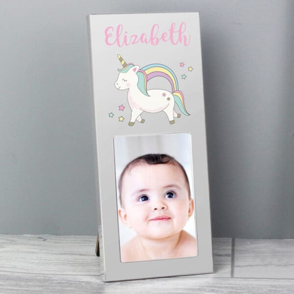 Personalised  Baby Unicorn 2x3 Photo Frame
