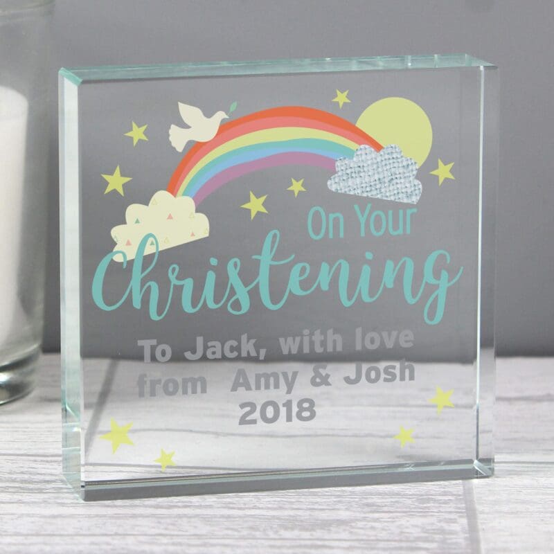 Personalised On Your Christening Crystal Token