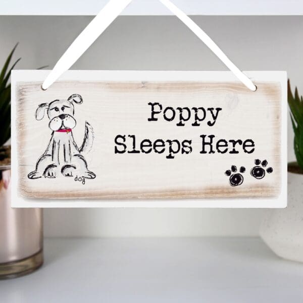 Personalised Dog Wooden Sign 31 Personalised Dog Wooden Sign