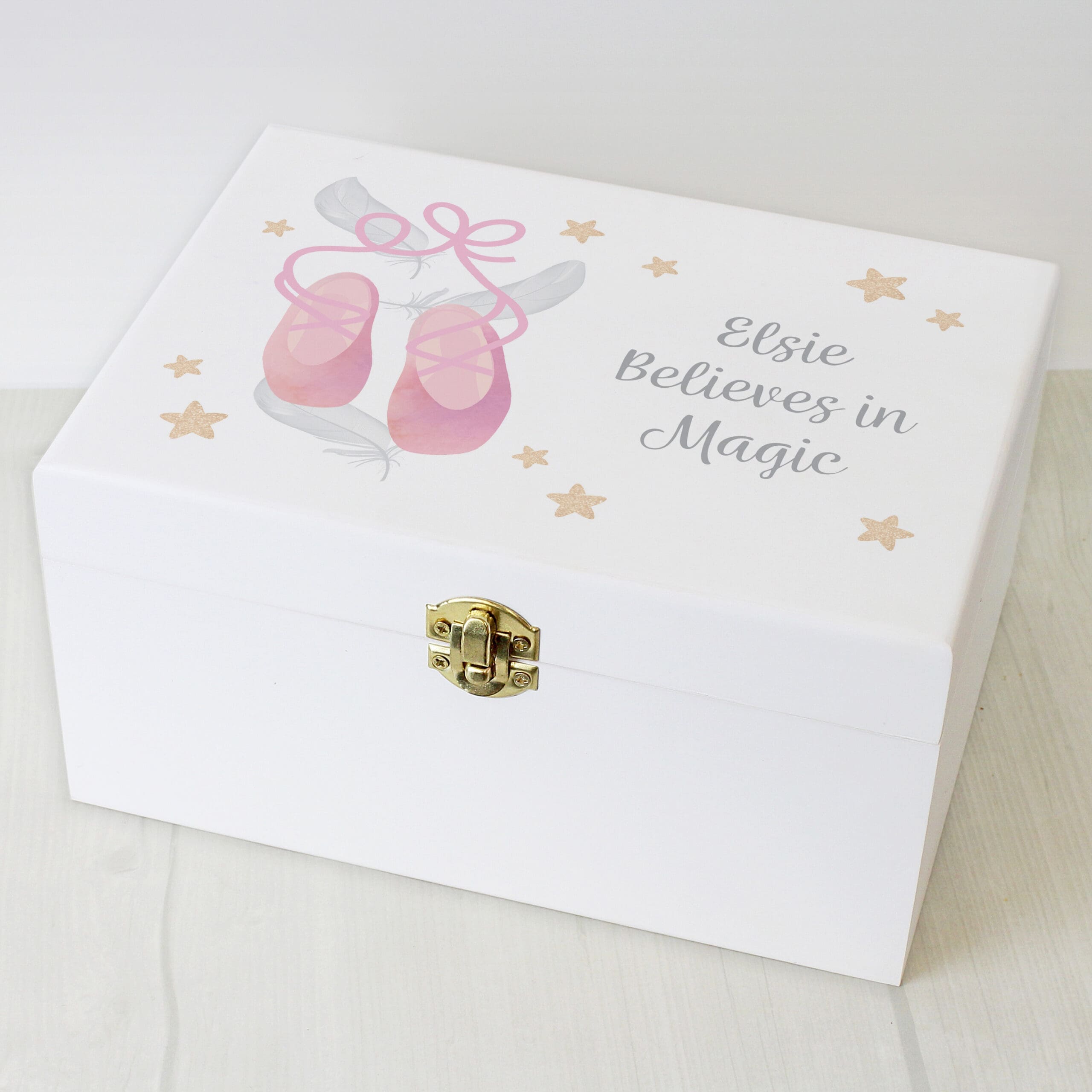 Personalised Swan Lake Ballet White Wooden Keepsake Box 5 Personalised Swan Lake Ballet White Wooden Keepsake Box