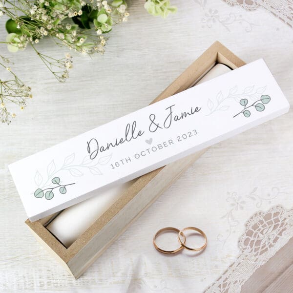 Personalised Botanical Leaves Wooden Certificate Holder 19 Personalised Botanical Leaves Wooden Certificate Holder