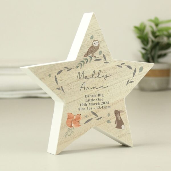 Personalised Woodland Animal Star Ornament 9 Personalised Woodland Animal Star Ornament