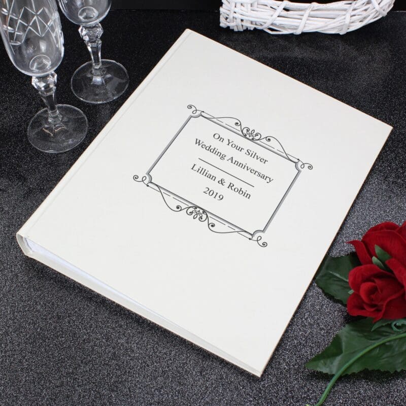Personalised Silver Traditional Photo Album