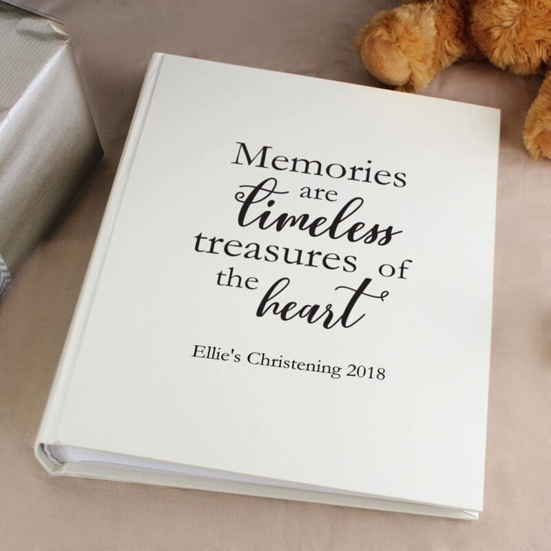 Personalised 'Memories are Timeless' Traditional Photo Album