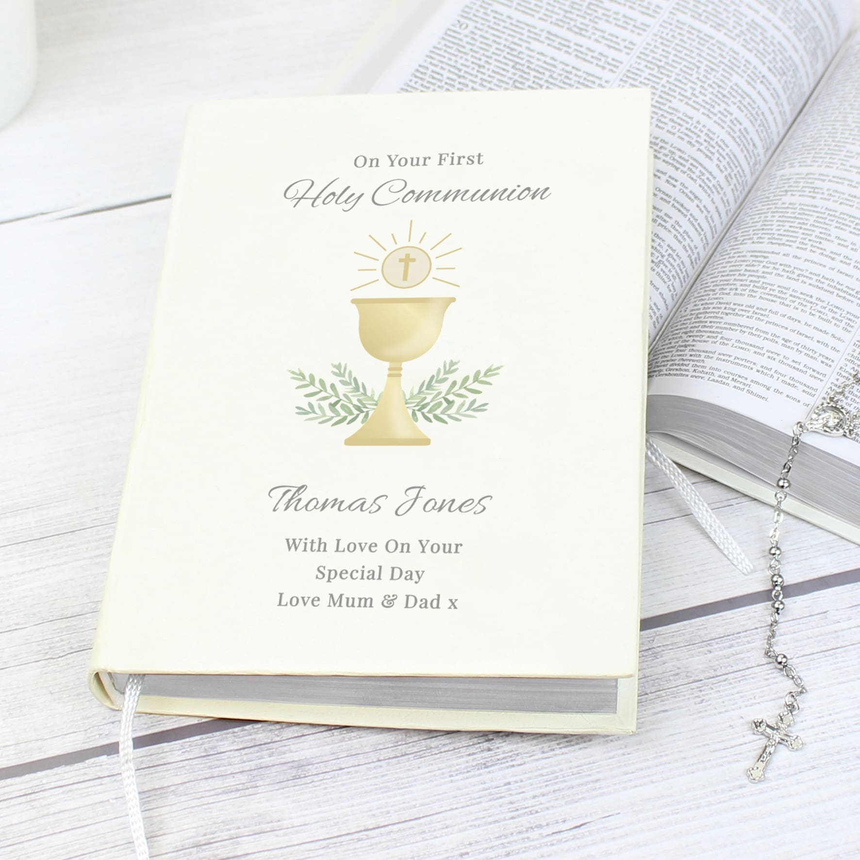 Personalised First Holy Communion Holy Bible Eco-friendly