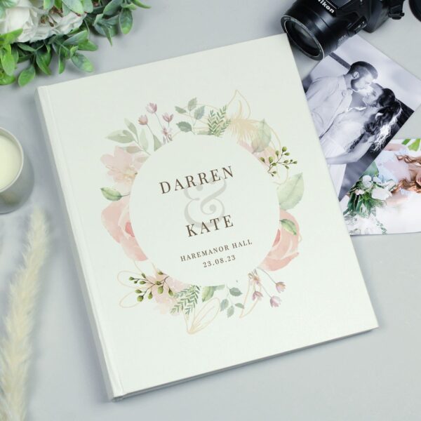 Personalised Floral Traditional Photo Album